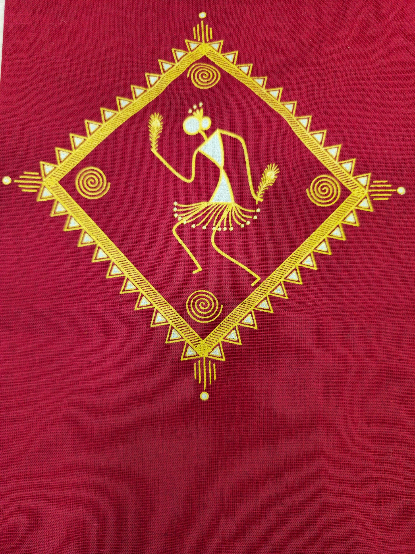 Aabandh's Sleevless Top - Warli ( Bio Wash Cotton )