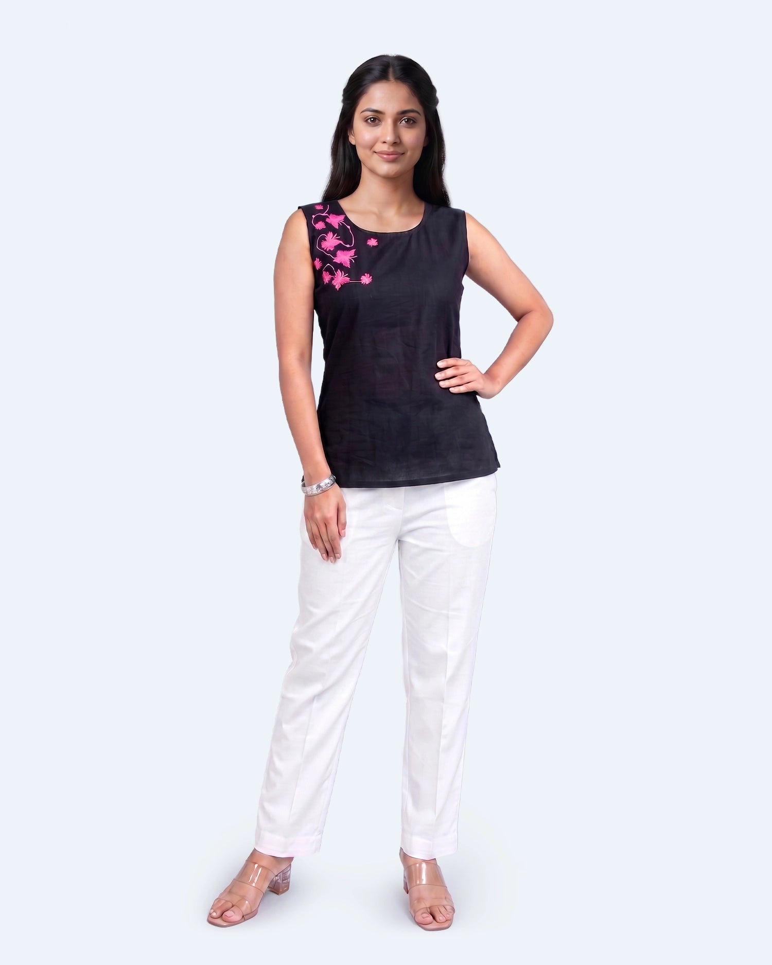 Crop Top - Kalodoscope - Black