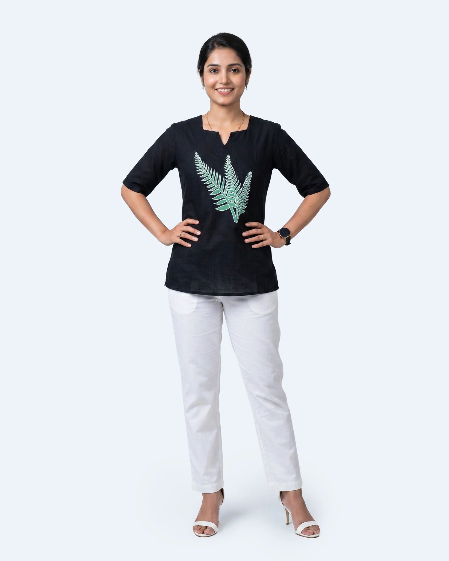 Fern Elegance - Black