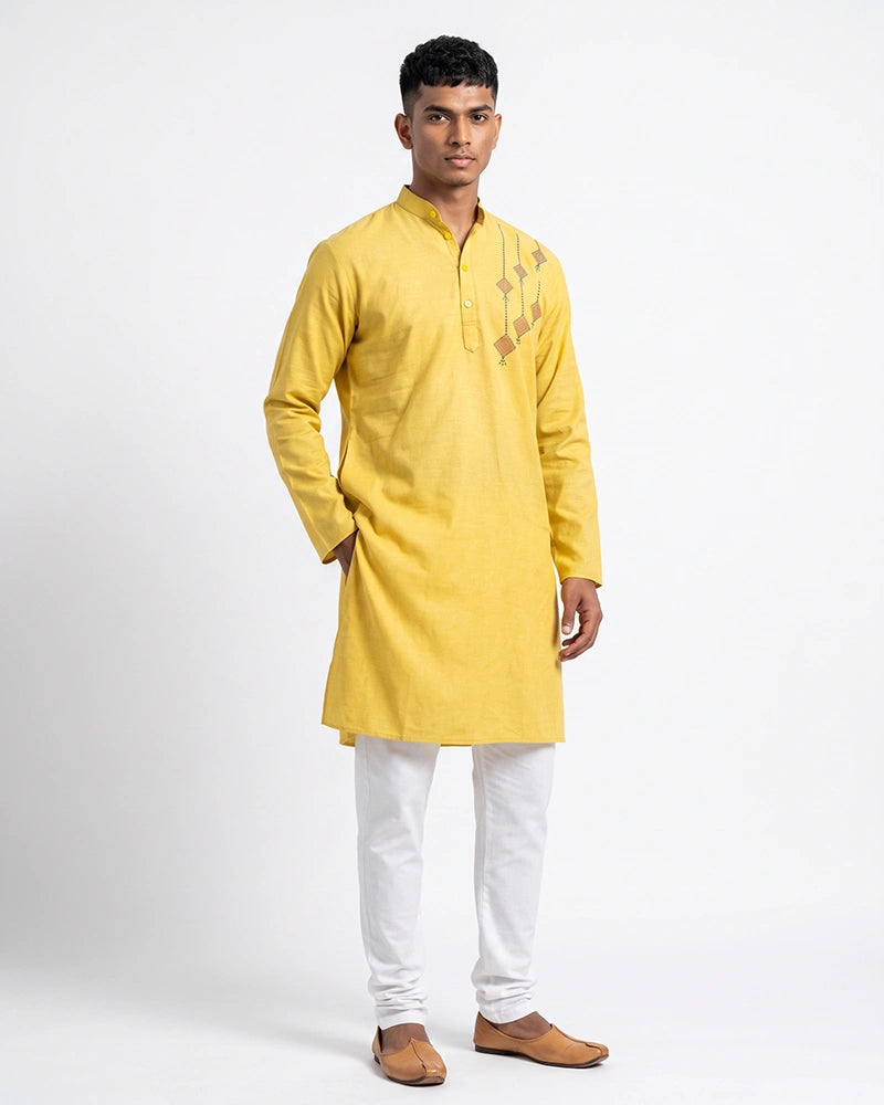 Gents Kurta-Dangle (Yellow)