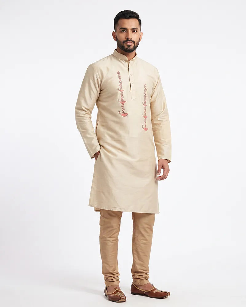 Gents Kurta-Deepmaal (White)