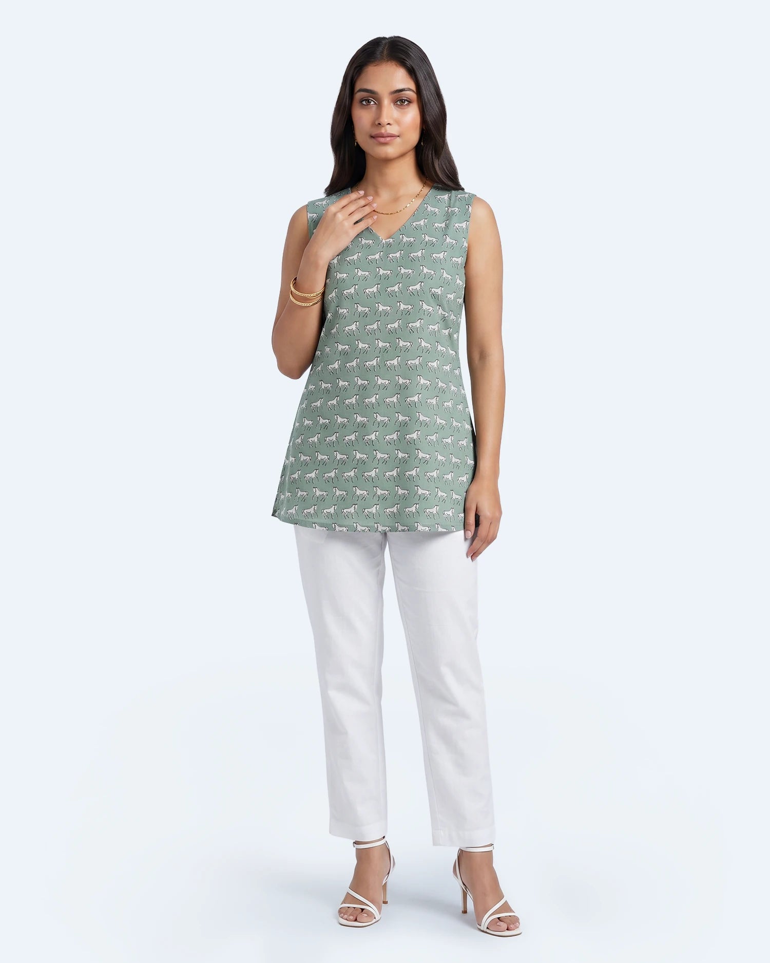 Mrudula - Summer Special Tops Green