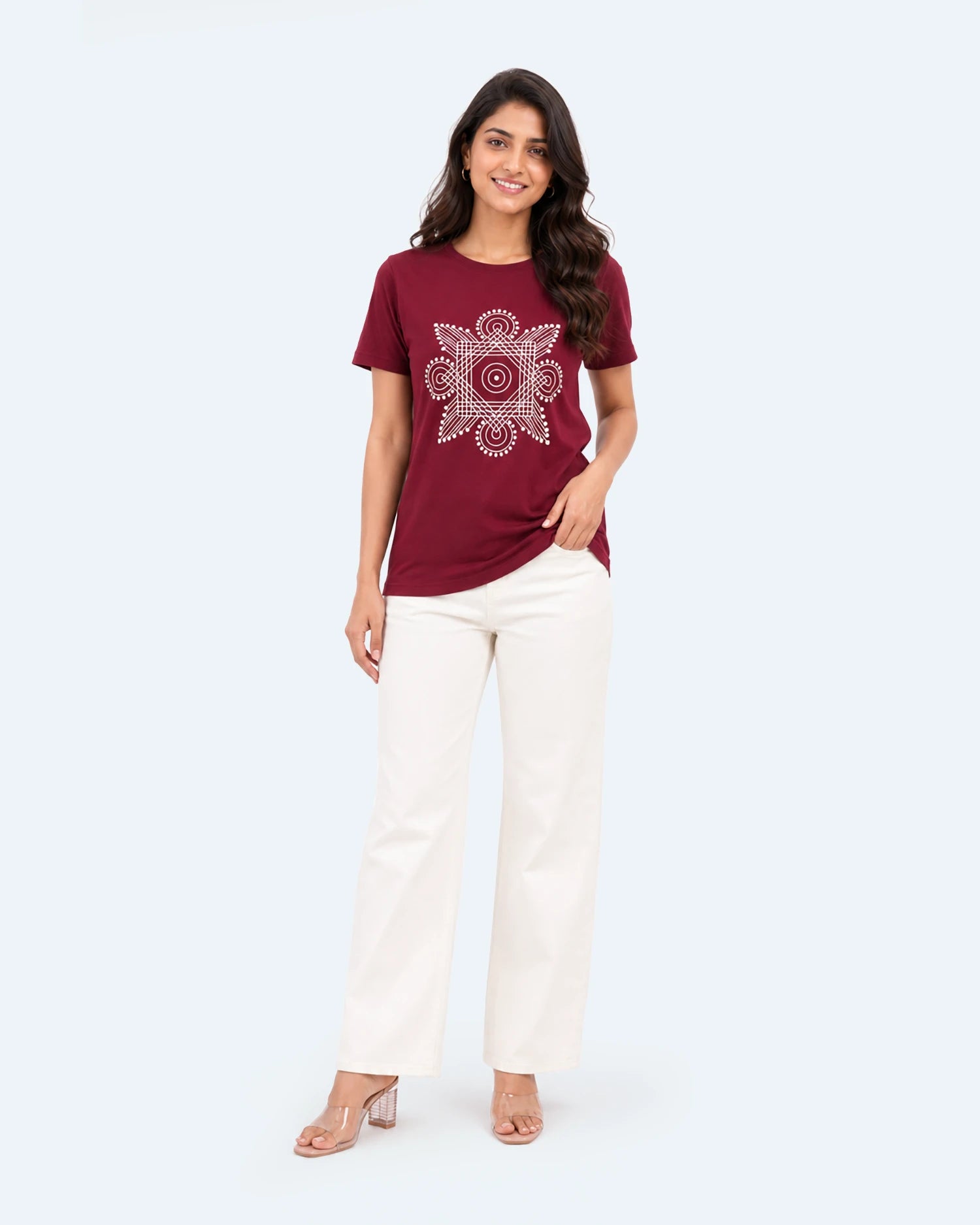 T-Shirts | Pure Cotton Maroon