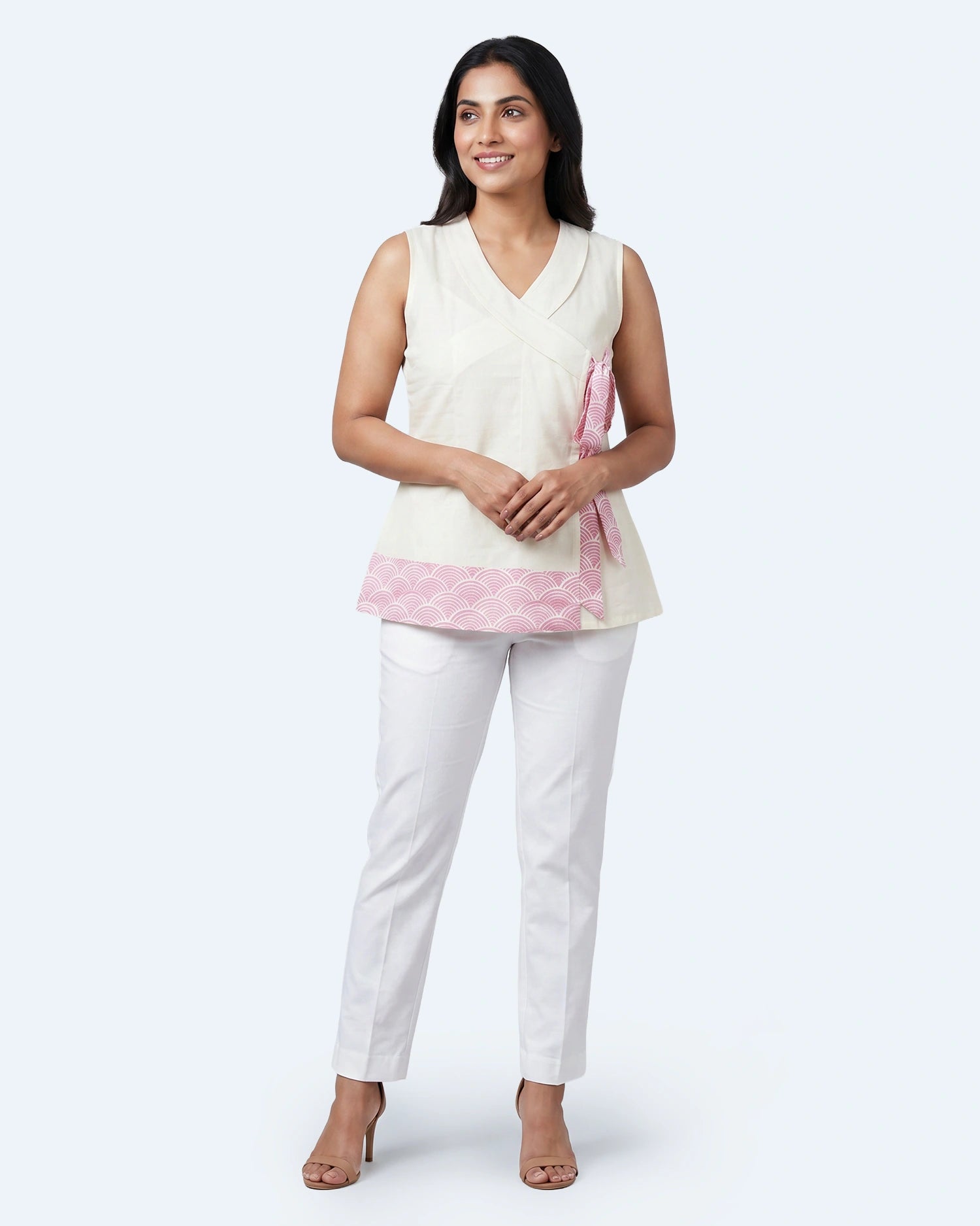 Trendy Knot Top - White